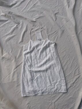 1.STATE Cream Slip Dress with Subtle Texture